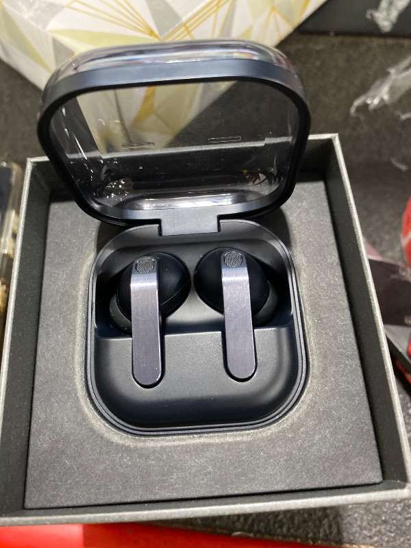 Photo 1 of Samsung Galaxy Buds 4 Pro (2026) AI True Wireless Bluetooth Earbuds, Hi-Res Audio, 2-Way Speaker, ANC 2.0, Optimized Comfort, IP57, Live Translation, Black [US Version, 2 Yr Warranty]