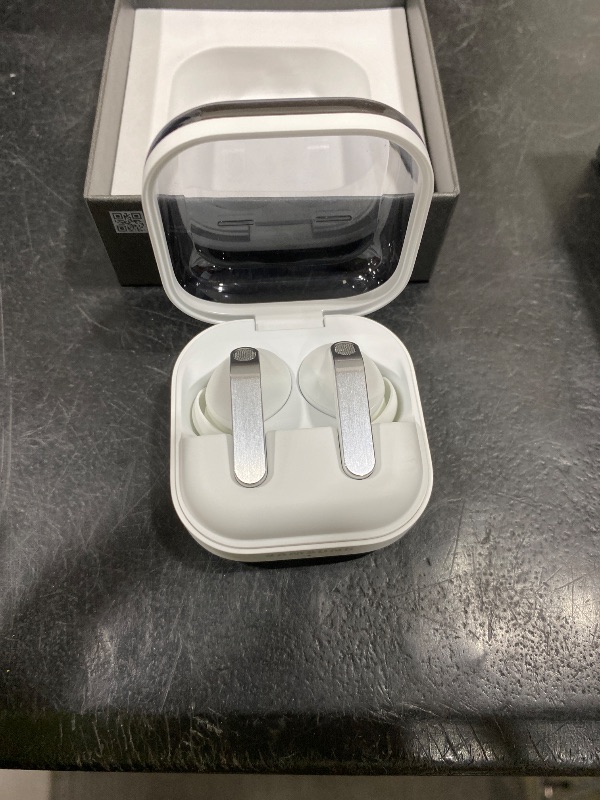 Photo 1 of Samsung Galaxy Buds 4 Pro (2026) AI True Wireless Bluetooth Earbuds, Hi-Res Audio, 2-Way Speaker, ANC 2.0, Optimized Comfort, IP57, Live Translation, White [US Version, 2 Yr Warranty]
