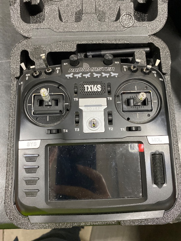 Photo 1 of missing battery-----------------RadioMaster TX16S MKII V4.0 16CH 2.4G Hall Gimbals ELRS 4in1 Transmitter Remote Control Support EDGETX OPENTX (4in1 Mode 2)