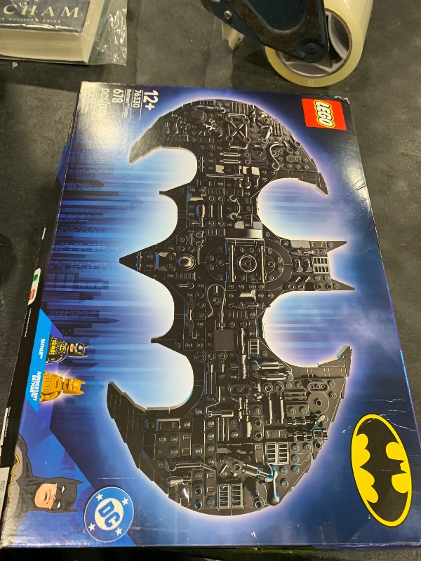 Photo 1 of LEGO DC Batman: Batman Logo Building Toy - Super Hero Bedroom Decor for Kids, Boys & Girls, Ages 12+ - with Classic & Golden Batman Minifigures - Gift Idea for Birthdays & Fans - 76330