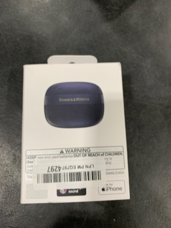 Photo 1 of Bowers & Wilkins Pi8 Wireless Bluetooth Earbuds (Midnight Blue), in-Ear Bluetooth Earphones with Qualcomm & aptX Lossless, Active Noise Cancelling Earbuds, 3 Built-in Mics, 15-Min Quick Charging