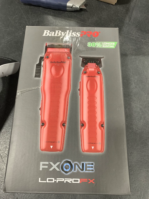 Photo 1 of BaBylissPRO FXONE LO-PROFX prepack Including Hair Clipper, Trimmer, Charging Base and Boosted Capacity Battery