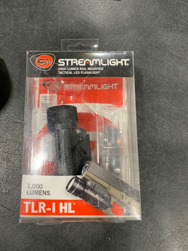 Photo 1 of Streamlight 69260 TLR-1 HL 1000-Lumen 20000 Candela Rail-Mounted Tactical Weapon Light with Specific Compatibility Rail Locating Keys, Black