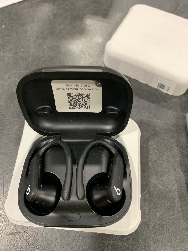 Photo 1 of Beats Powerbeats Pro 2 - Wireless Noise Cancelling Workout Earbuds with Secure- Fit Earhooks, Up to 45-Hour Battery with Charging Case, Sweat & Water Resistant, Heart Rate Monitoring - Jet Black