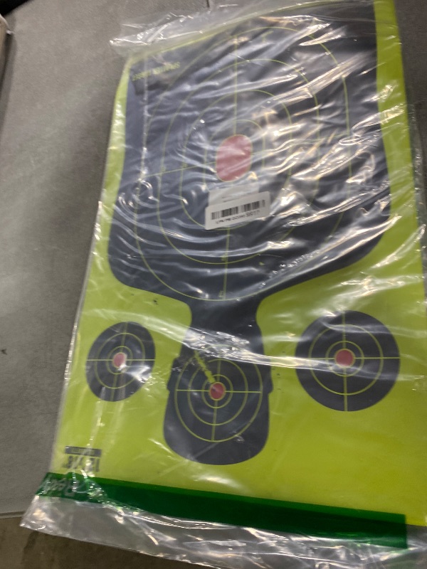 Photo 1 of 12" x 18" Self-Adhesive Targets for Shooting Range, FSC Certified 50PCS Sticky Splatter Targets for Shooting with Timely Feedback for Gun Rifle Pistol Indoor Outdoor