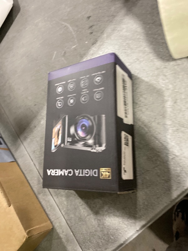 Photo 1 of 4K Digital Camera for Photography & Travel, 56MP Autofocus Vlogging Camera with 3" 180° Flip Screen, 16X Zoom, Compact Point and Shoot Camera for Beginners and Teens, 32GB Card Included