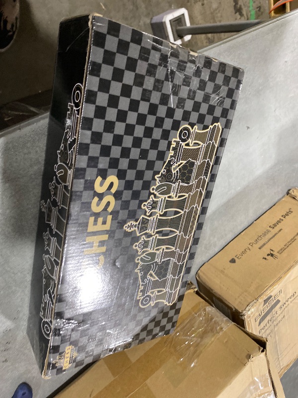 Photo 1 of Vintage Metal Chess Set for Adults & Kids – Folding Marbling Chess Board with Storage – Elegant Travel Chess Set with Weighted Metal Pieces – Classic Board Game Gift & Home Décor