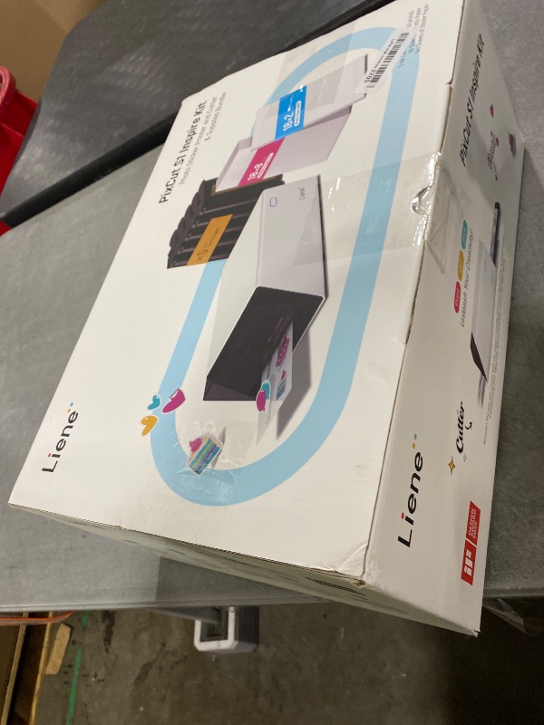 Photo 1 of Liene PixCut S1 Inspire Kit - All-in-One Color Sticker Printer & Cutting Machine, Thermal Dye-Sublimation Photo Printer, 300 DPI, Color Label Maker with 180 Sheets (36 Photo + 144 Sticker Paper)