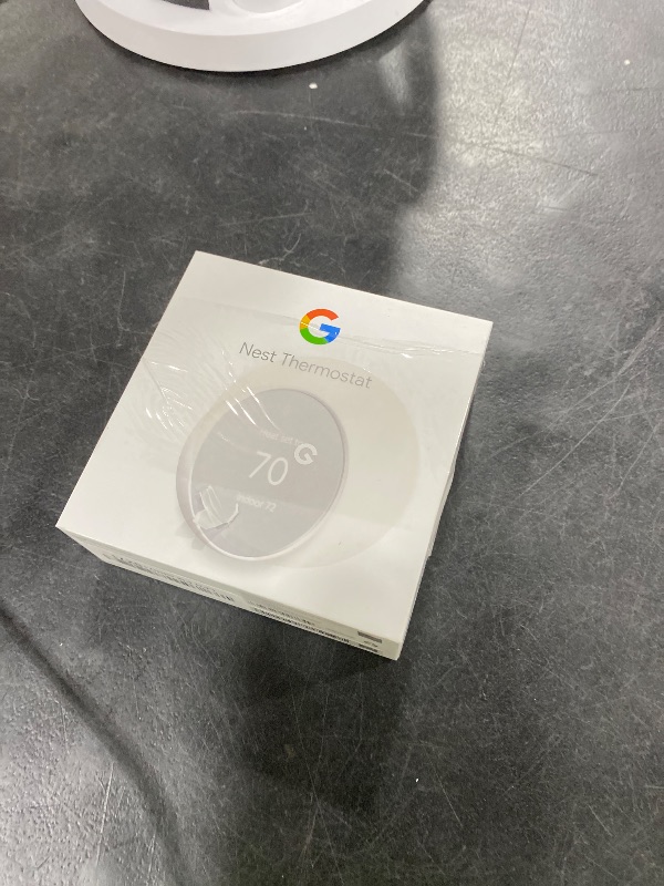 Photo 1 of Google Nest Thermostat - Smart Thermostat for Home - Programmable Wifi Thermostat - Snow