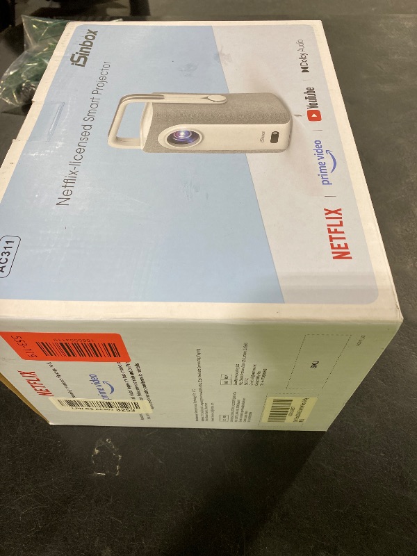 Photo 1 of [Short Throw/1500ANSI/Built in Apps] 4K Outdoor Projector with WiFi and Bluetooth, Auto Focus Projector with Dual-Mode Stand, Smart Portable Proyector with Netflix/YouTube/PrimeVideo & Dolby