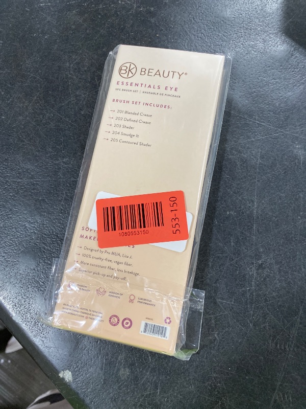 Photo 1 of BK BEAUTY - Essentials Brush Set (5PC) - Professional Makeup Brushes for Blending, Smudging, & Defining | Premium Eyeshadow Set for Flawless Eye Looks