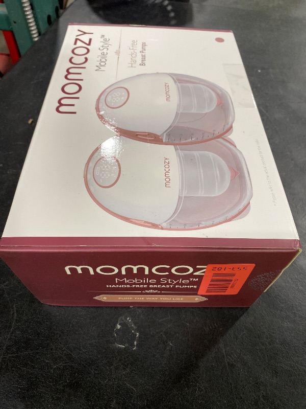 Photo 1 of Momcozy Breast Pump Hands Free Mobile Style | M6, Wearable Breastfeeding Electric Breast Pump Ideal Rhythm More Milk, DoubleFit Flange More Fit & Discreet with 3 Modes 9 Levels, 24mm - 2 Pack Cozy Red