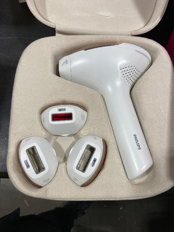 Photo 1 of Philips Lumea 9000 Series IPL Hair Removal Device Permanent Laser Hair Reduction for Women & Men, Easy and Comfortable Use at Home, SenseIQ, 4 Attachments for Body, Face, Bikini & Underarms, BRI984/03