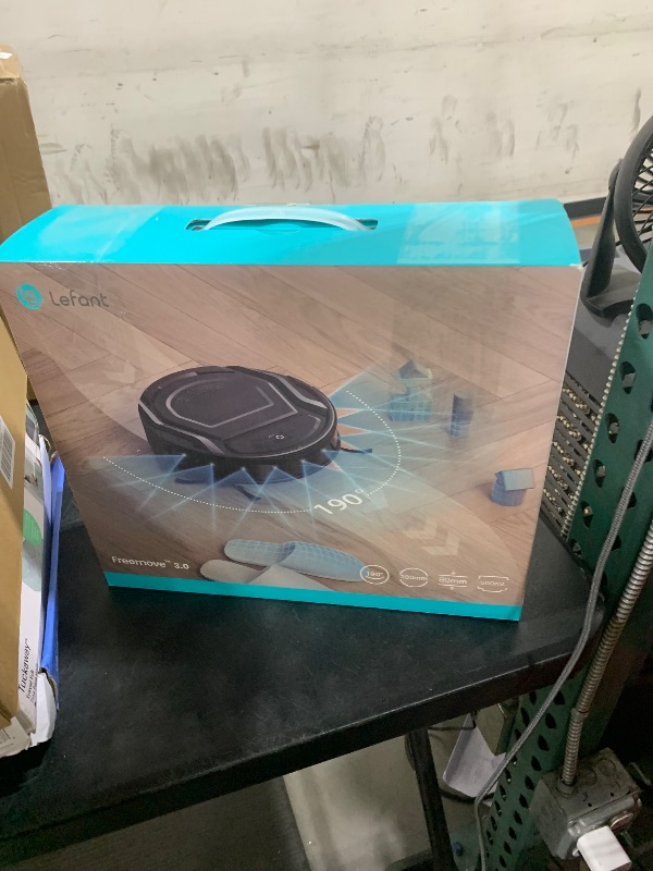 Photo 1 of Lefant Robot Vacuum Cleaner, Strong Suction, 120 Mins Runtime, Slim, Low Noise, Automatic Self-Charging, Wi-Fi/App/Alexa Control, Ideal for Pet Hair Hard Floor and Daily Cleaning, M210