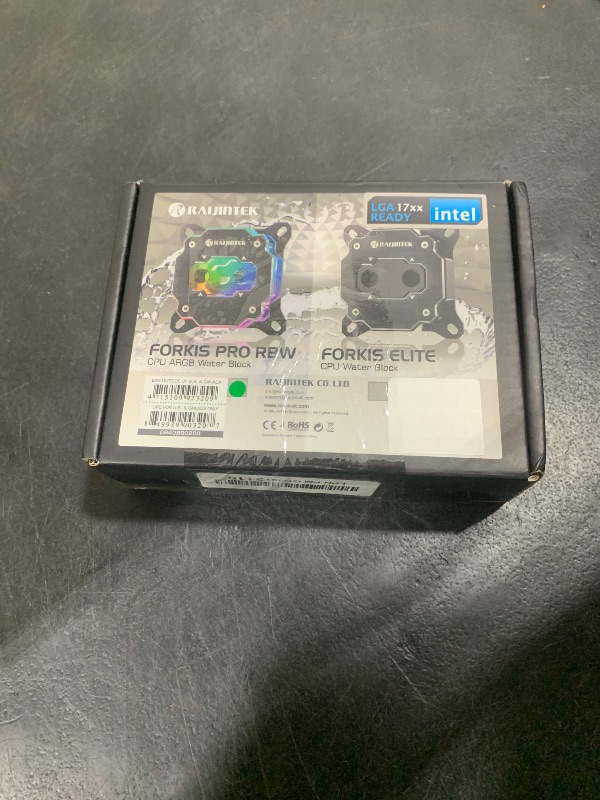 Photo 1 of RAIJINTEK FORKIS PRO RBW, CPU Water Block with ARGB LED Light, Full Copper Material, Melted by alloying. with Adapting 3D Micro-fin Structure, alloying brazing (0R40B00200)