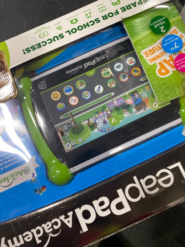 Photo 1 of LeapFrog LeapPad Academy Kids’ Learning Tablet, Green