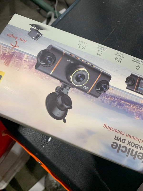Photo 1 of XYGCACO 4 Channel 360° Dash Cam Front Rear Inside and Left Right, 4K+1080P*3 FHD Car Camera, 5GHz WiFi and App Control, 24H Parking Mode, 8 IR Lamps Night Vision, Includes 64GB SD Card, Black