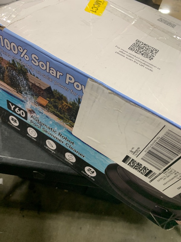 Photo 1 of Cordless Solar Pool Skimmer - 2026 Automatic Robotic Pool Surface Cleaner with 360° All-Around Intake, Dual Charging, 12H Deep Cleaning for In-Ground & Above Ground Pools