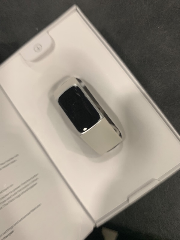 Photo 1 of Fitbit Charge 6 Fitness Tracker with Google apps, Heart Rate on Exercise Equipment, 6-Months Premium Membership Included, GPS, Health Tools and More, Porcelain/Silver, One Size (S & L Bands Included)
