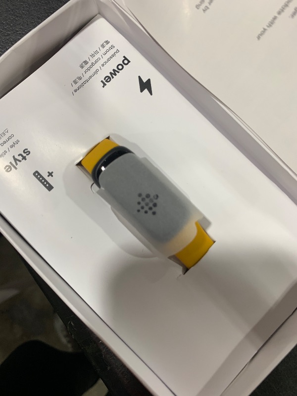 Photo 1 of Fitbit Inspire 3 Health &-Fitness-Tracker with Stress Management, Workout Intensity, Sleep Tracking, 24/7 Heart Rate and more, Morning Glow/Black, One Size (S & L Bands Included)