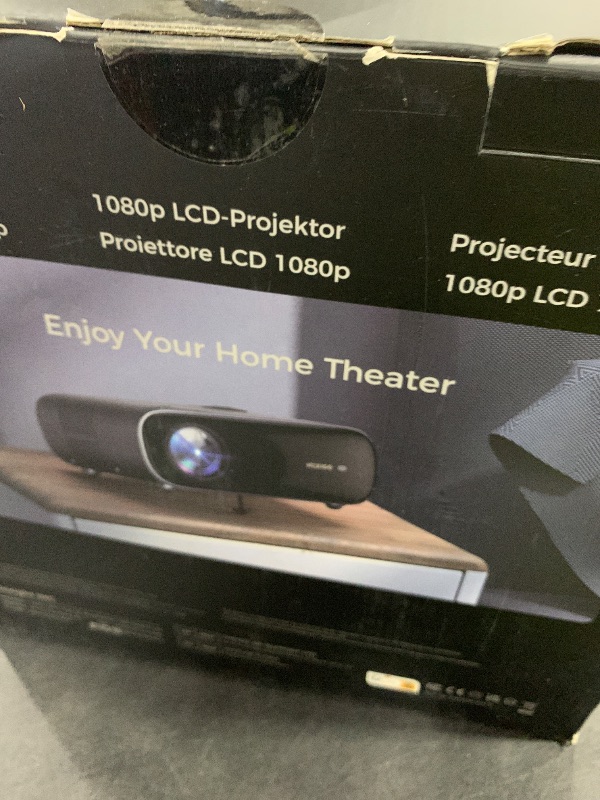 Photo 1 of NexiGo PJ40 (Gen 3) Projector with WiFi and Bluetooth, D65 Calibrated, Native 1080P, 4K Supported, Projector for Outdoor Movies, 20W Speakers, Home Theater, Compatible w/TV Stick, iOS, Android