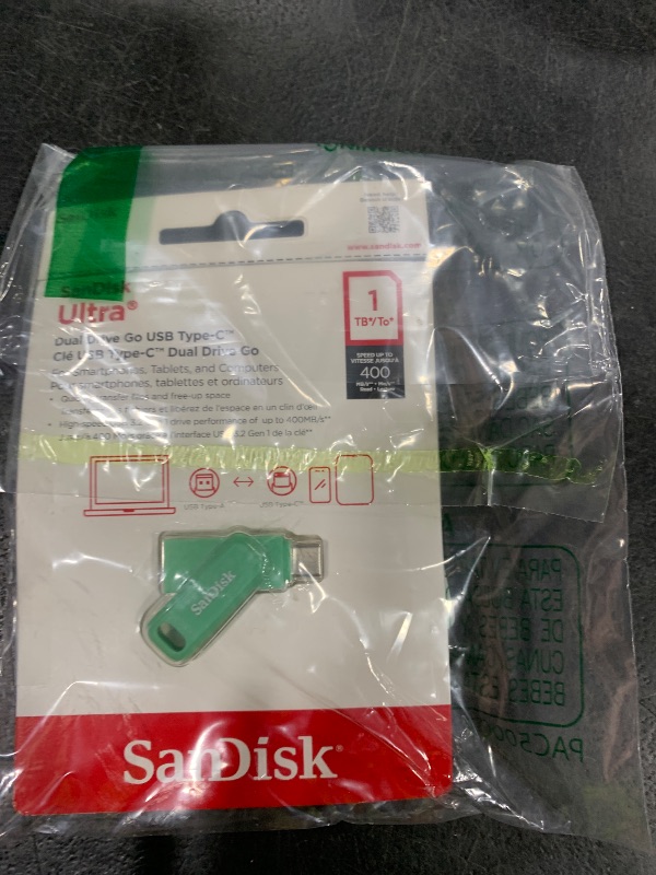 Photo 1 of SANDISK 1TB Ultra Dual Drive Go USB Type-C Flash Drive - Up to 400MB/s, Absinthe Green - SDDDC3-1T00-G46AG