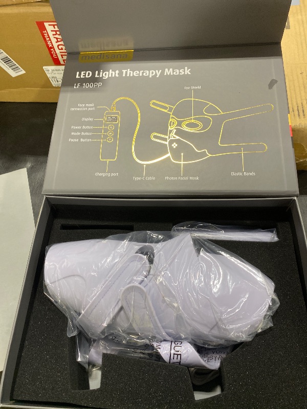Photo 1 of Medisana 3D Red Light Therapy Mask for Face, 336 LEDs Light Therapy Mask with 3 Modes - NIR 830nm, Red 630nm, Blue 415nm - Cordless & Rechargeable LED Face Mask for Home, Skincare Gifts for Women Mom