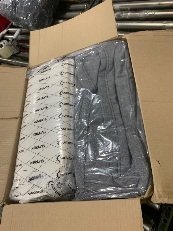 Photo 1 of SUNROX DryFast Foam Outdoor Chair Cushion with DryMesh Drainage, All-Weather FadeShield Water Resistant Patio Furniture Cushions, Ultra Durable Patio Chair Cushions 17"x16", 6 Pack Heather Charcoal