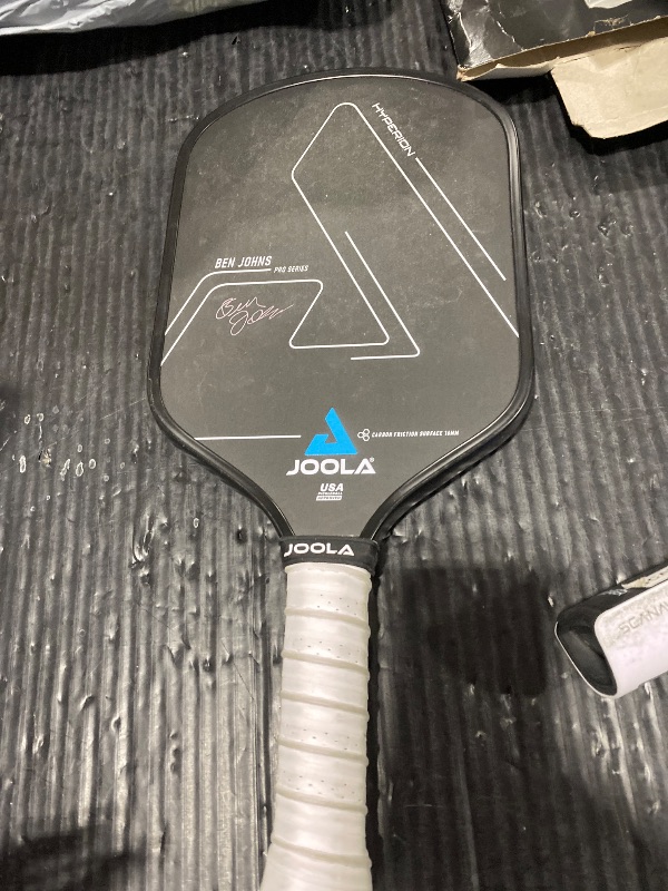 Photo 1 of JOOLA Ben Johns Hyperion CFS Pickleball Paddle - Carbon Surface with High Grit & Spin, Elongated Handle, USAPA Approved Ben Johns Paddle