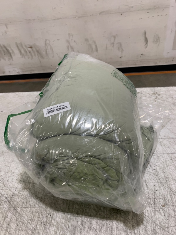 View 2 of WRENSONGE Queen Comforter Set - 7 Pieces Sage Green Soft Bed in a Bag Queen with Fitted Sheet, Flat Sheet, 2 Pillow Shams, and 2 Pillowcases- Queen Bedding Sets for All Season