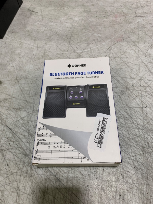 Photo 1 of Donner Wireless Bluetooth Page Turner Pedal for iPad Tablets Phone Foot Pedal Rechargeable,Black