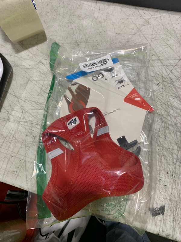 Photo 1 of Vest Harness curli Clasp Air-Mesh Red XS