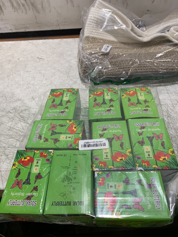 Photo 1 of Rossesay 12 Pcs Solar Flying Moving Fluttering Waterproof Garden Stakes Decorations for Home Yard Pathway Garden Landscape Christmas Outdoor Indoor Centerpieces Gift Decorations (Butterfly)