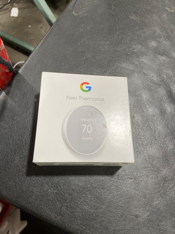 Photo 1 of Google Nest Thermostat - Smart Thermostat for Home - Programmable Wifi Thermostat - Snow