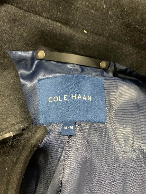 Photo 1 of Cole Haan Men's Wool Cashmere Button Front Topper, Charcoal, X-Large