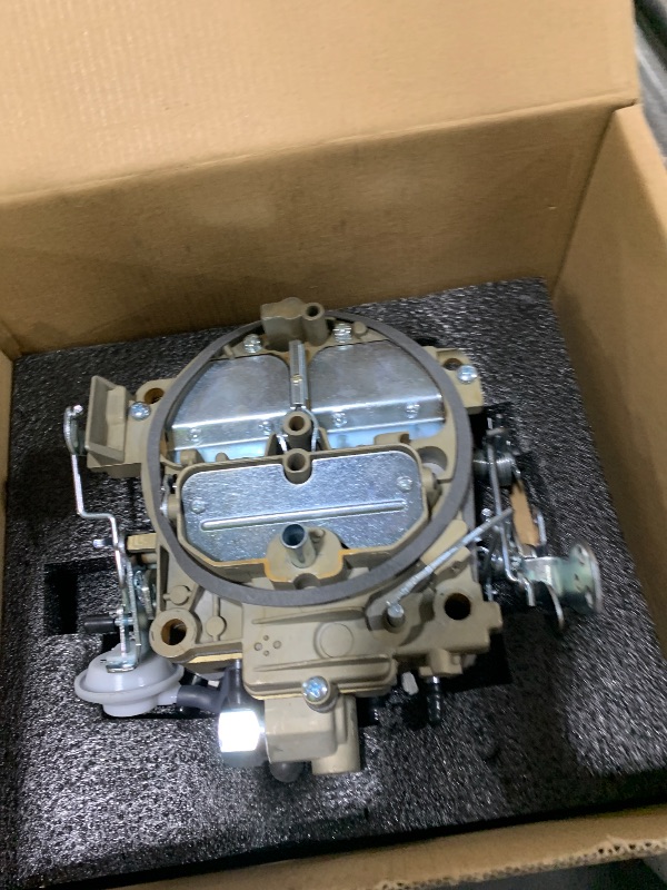 Photo 1 of LABLT 4 Barrel Carburetor Carb Replacement for Chevrolet Chevy GMC Cadillac Quadrajet 4MV Engines 327 350 427 454 1966-1973 Mechanical Choke
