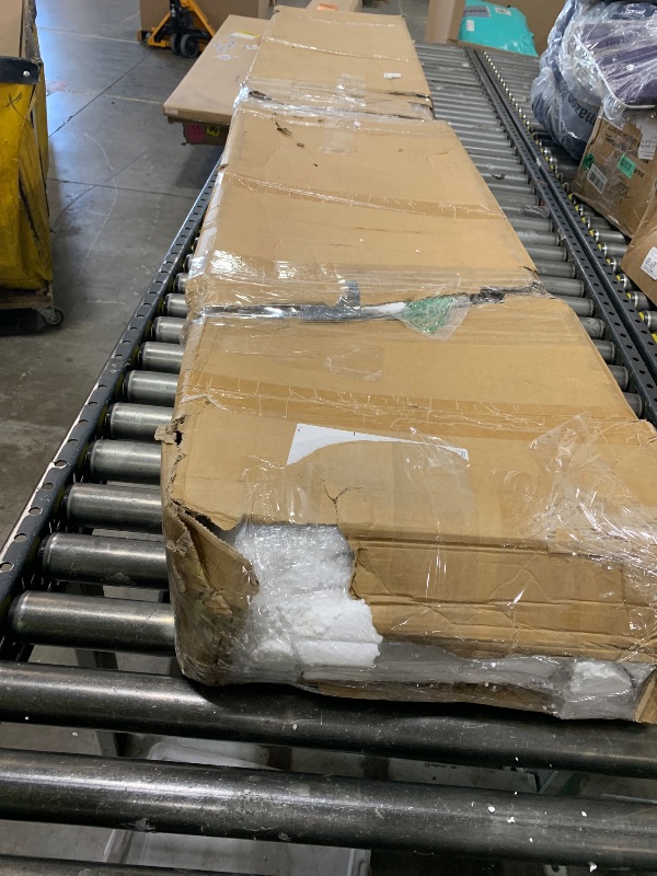 Photo 1 of Fredbeck 54-in x 84-in White 5 panel Smooth Solid Core Finished MDF Wood Assembly Required Single Barn Door (Hardware Included)
