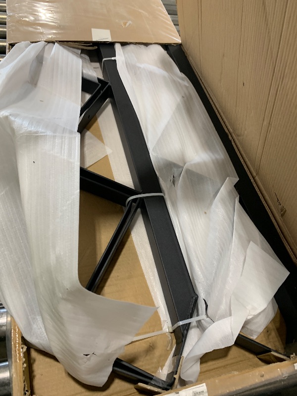 Photo 1 of DIYHD Steel Stair Riser 5 Step Stair Stringer for Deck Height 43in,Powder Coated Black,MAX Load Capacity:500lbs,3pcs