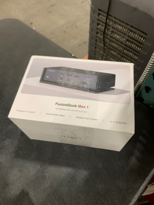 Photo 1 of iVANKY FusionDock Max 1, 20-in-2 Thunderbolt 4 Docking Station Only for M1-M5 Pro/Max MacBook, Quad 6K or Dual 8K Display, 40Gbps Dock with 4 Downstream Thunderbolt 4 Ports, 100W, 2.5G LAN, SD 4.0