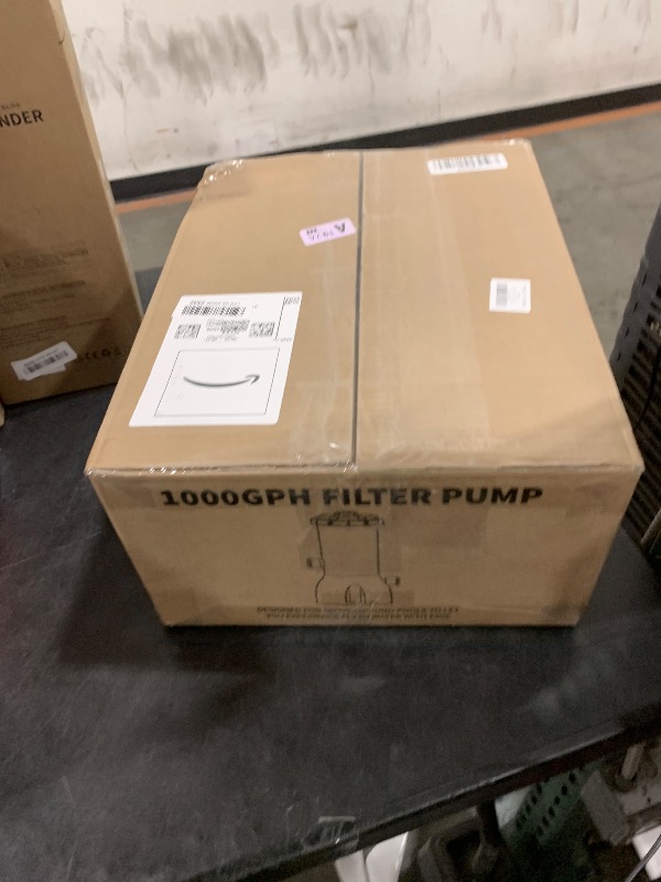 Photo 1 of KimFilter Pro Series 1000 GPH Above Ground Pool Filter Pump, Powerful Pool Cartridge Filter Pump, Water Circulation and Filtration System -Improved Water Clean & Clarity, Pools Pumps Above Ground-Gray