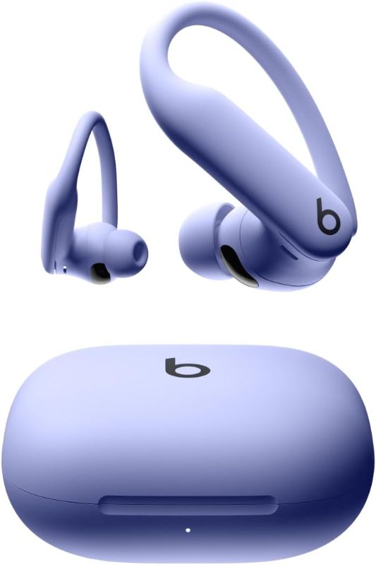 Photo 1 of Beats Powerbeats Pro 2 - Wireless Noise Cancelling Workout Earbuds with Secure- Fit Earhooks, Up to 45-Hour Battery with Charging Case, Sweat & Water Resistant, Heart Rate Monitoring - Hyper Purple