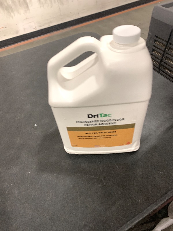 Photo 1 of SIKA DriTac Wood Repair Adhesive - White, Professional Quality for Glue-Down Wood Floors - 1 Gallon - Fills Gaps, Stops Popping, Easy Application, Fast Cleanup