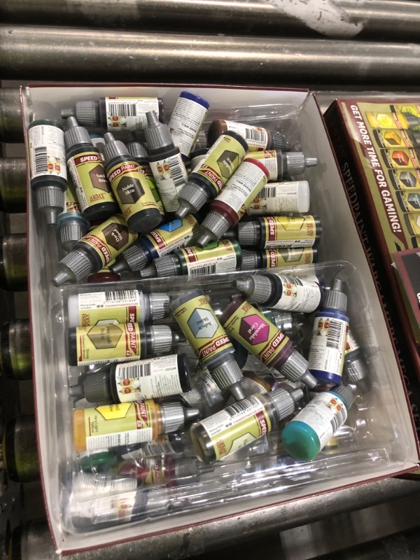 Photo 1 of The Army Painter, Speedpaint Wargamers Mega Paint Set 2.0, 60 x 18ml Speedpaints, incl. 4 metallics, 1 Medium & 1 Free Brush for miniature and model painting