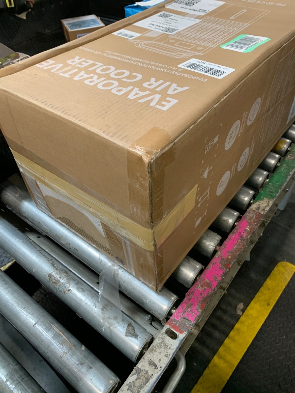 Photo 1 of [USED] Feculs Portable Windowless Air Conditioners, 3-IN-1 Swamp Cooler, Evaporative Air Cooler, 6 Speeds & 3 Modes, 3-Gal Water Tank for Cooling, 20 FT/S Remote Control, Portable Air Cooler for Indoors