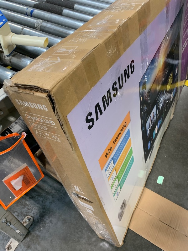 Photo 1 of ****BROKEN**** FINAL SALE Samsung 65-Inch Class Crystal UHD U8000F 4K Smart TV (2025 Model) Endless Free Content, Crystal Processor 4K, MetalStream Design, Knox Security, Alexa Built-in