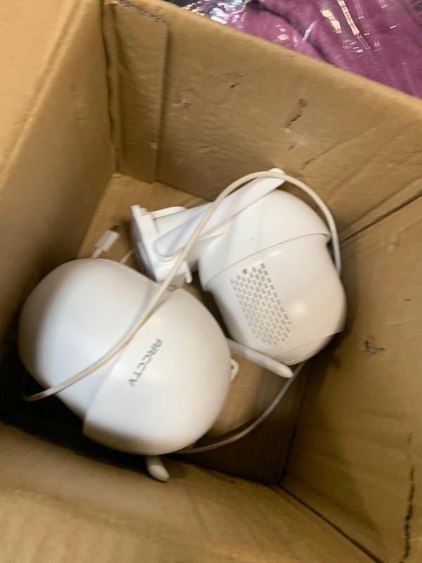 Photo 1 of ****MISSING PARTS*** ARCCTV Solar Security Cameras Wireless Outdoor, 4MP 360° View Battery Powered Outdoor Camera, Night Vision with Spotlight, 2-Way Audio, PIR Motion Sensor, 2.4G/5G Dual Band WiFi (2 Pack)