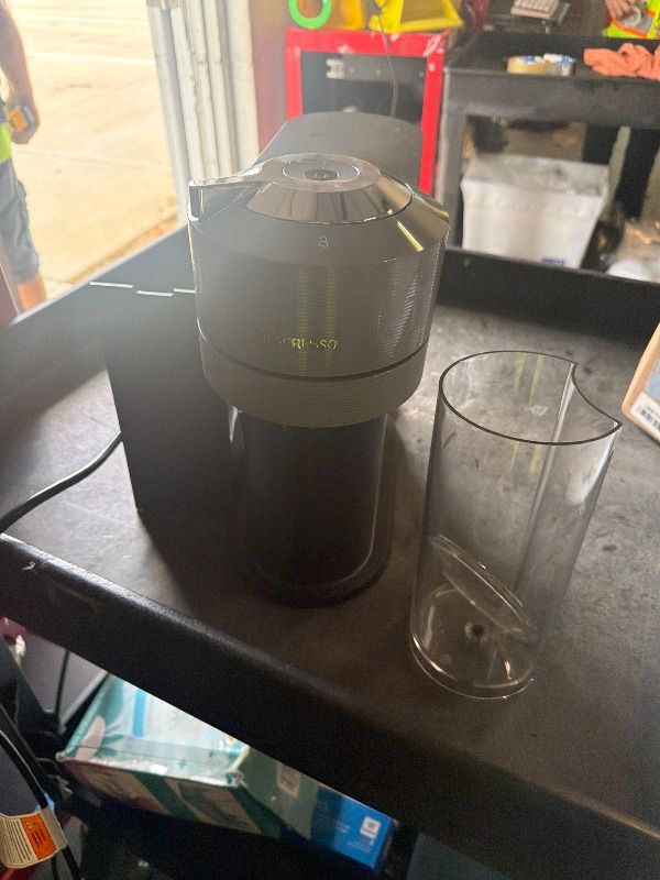 Photo 1 of ****MISSING THE AEROCCINO*****De'Longhi Nespresso Vertuo Plus Coffee and Espresso Maker by De'Longhi, Grey with Aeroccino Milk Frother