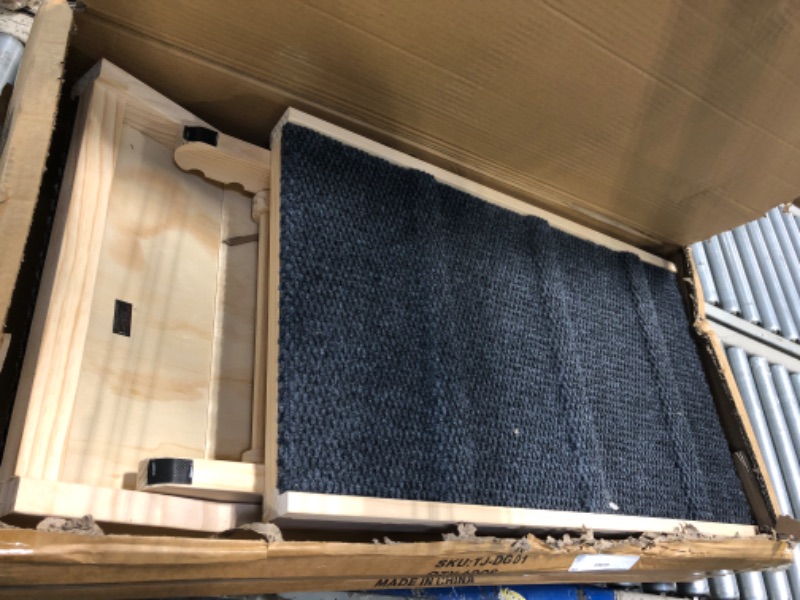 Photo 1 of ???? ???????? Dog Ramp for Bed, 64" Long Foldable Pet Ramp for Small Large Dogs, Dog Ramps for High Beds Car, High Traction with Platform 6 Adjustable Heights 24" to 30" Up to 220LBS, Wood