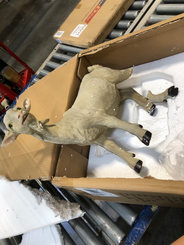 Photo 1 of ****BROKEN LEG****
Bits and Pieces - Realistic Goat Statue - Lifelike Durable Resin Sculpture - Outdoor Garden Sculpture