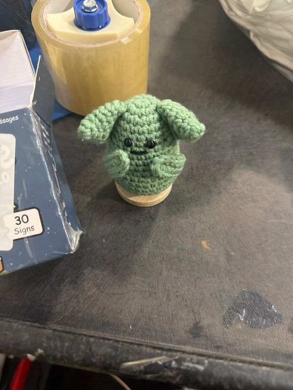 Photo 1 of ****missing the sing*****Star Wars Gifts | Handmade Baby Yoda Positive Crochet W/ 30 Fun Affirmations | Gift for Birthday, Fathers Day, Graduation | Starwars Present for Dad, Men, Brother, Women, Son | Star Wars Office Decor